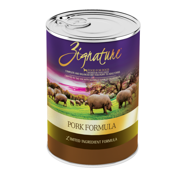 Zignature Pork Formula Canned Dog Food 13oz
