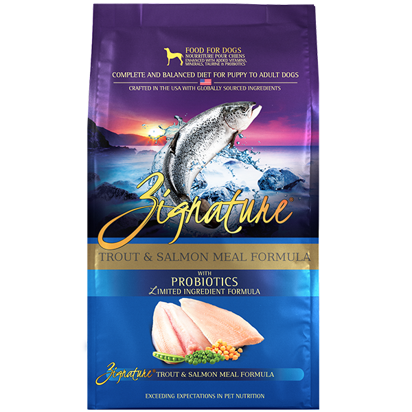 Zignature Trout & Salmon Formula Dry Dog Food 4lb