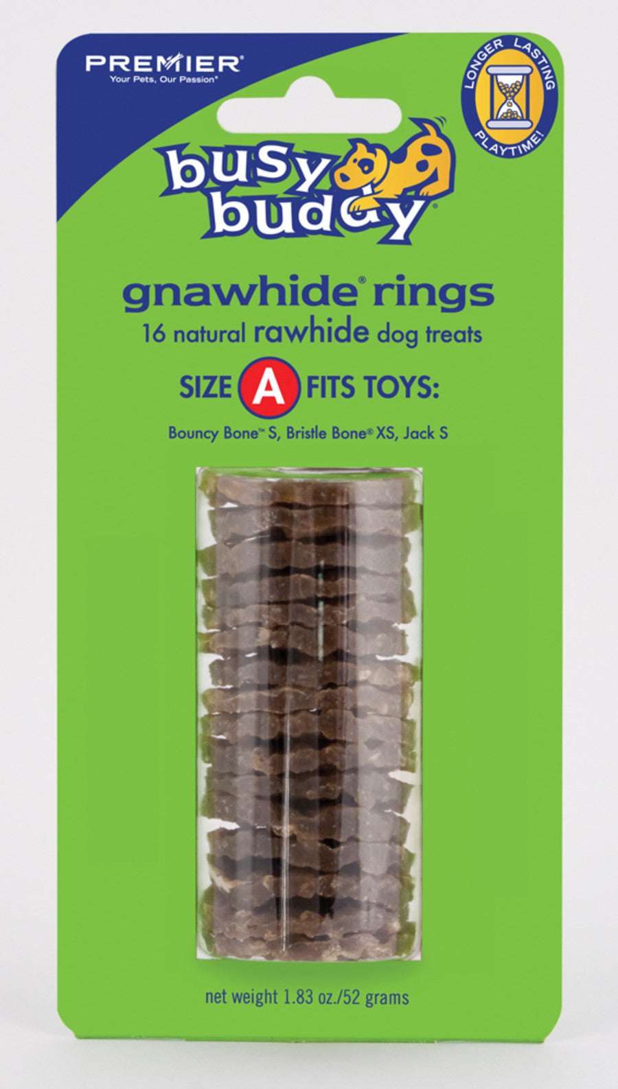 Busy Buddy Gnawhide Ring Refills Original Rawhide