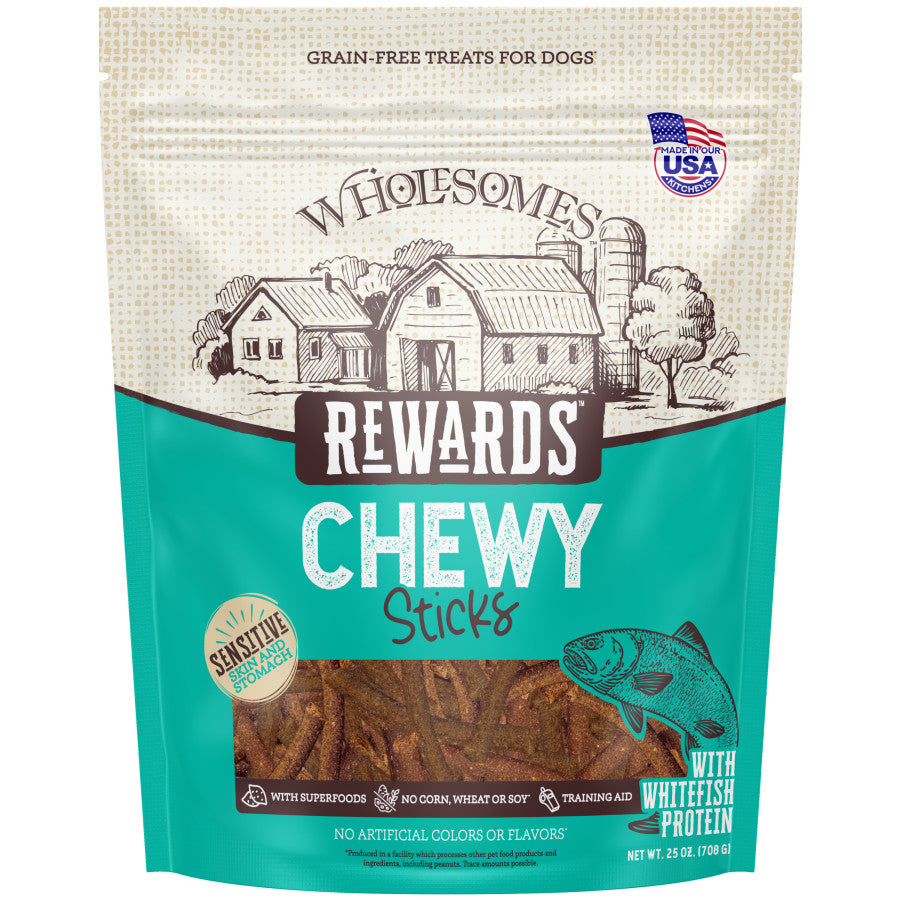Wholesomes Rewards Chewy Sticks Dog Treat Whitefish