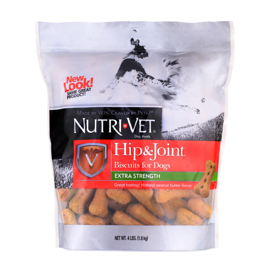 Nutri-Vet Hip & Joint Extra Strength Dog Biscuit Peanut Butter