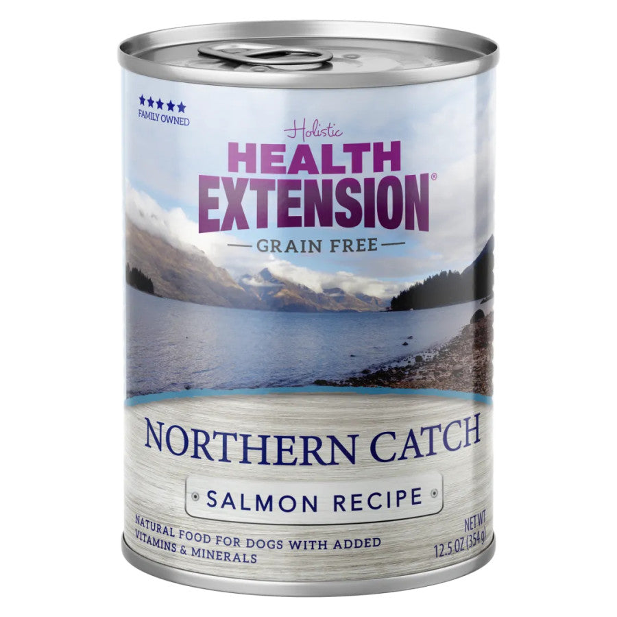Health Extension Grain Free Wet Dog Food Northern Catch Salmon 12.5 Oz