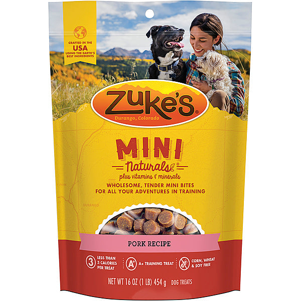 Zuke’s Mini Naturals Pork Recipe Dog Treats