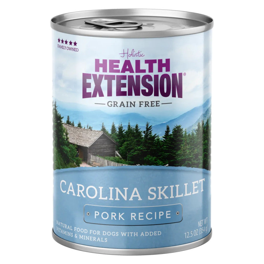 Health Extension Grain Free Wet Dog Food Carolina Skillet Pork 12.5 oz
