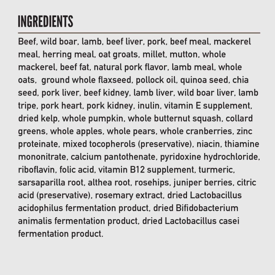 Orijen AMAZING GRAINS Regional Red Dry Dog Food Beef, Boar, Lamb, Pork & Fish