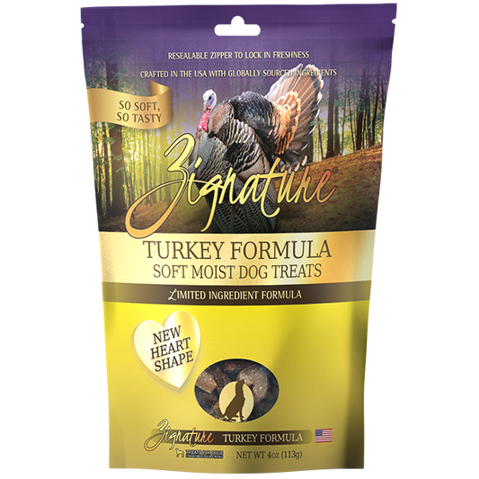 Zignature Soft Moist Turkey Dog Treats 4oz