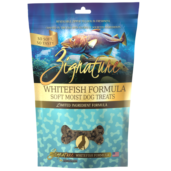 Zignature Soft Moist Whitefish Dog Treats 4oz