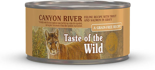 Taste of the Wild Canyon River Grain-Free Wet Canned Cat Food with Trout & Smoked Salmon