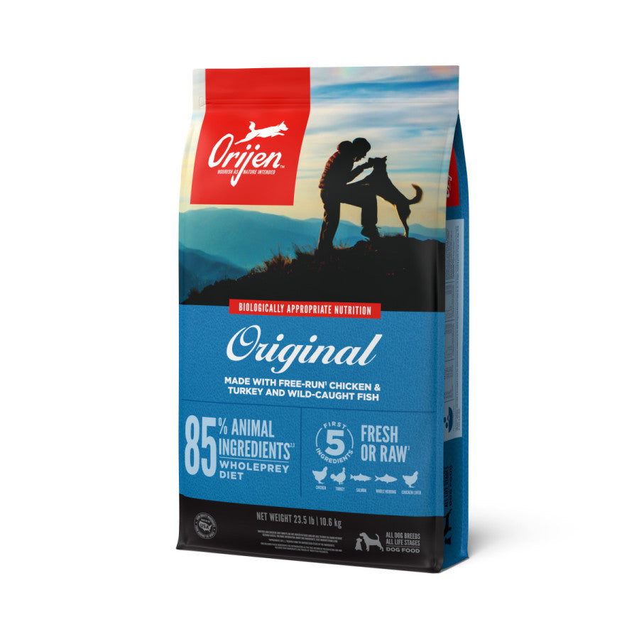 Orijen Original Grain Free Fresh or Raw Dry Dog Food Chicken, Turkey & Fish