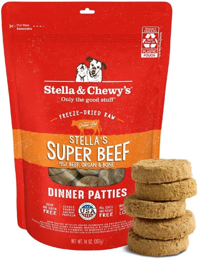 Stella and Chewy's Freeze Dried Super Beef Patties Dog Food