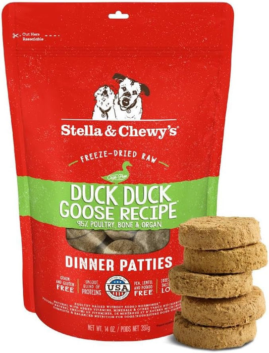 Stella and Chewy's Freeze Dried Duck Duck Goose Dinner Patties Dog Food