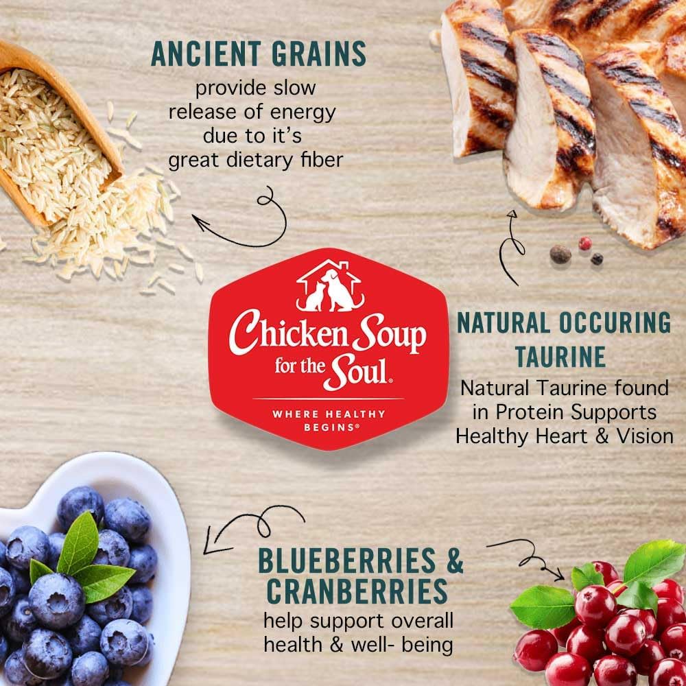 Chicken Soup for the Soul Natural Premium Adult Dry Cat Food Adult Chicken & Brown Rice