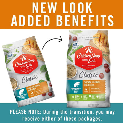 Chicken Soup For The Soul Classic Dry Indoor Adult Cat Food, Chicken & Brown Rice Recipe