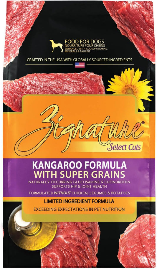 Zignature Select Cuts Kangaroo Formula Dog food
