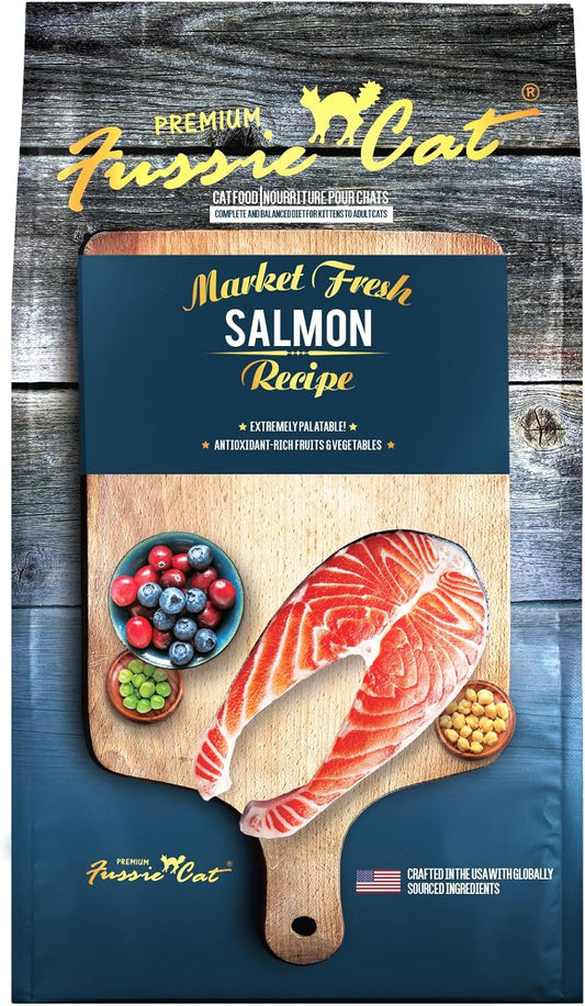 Fussie Cat Market Fresh Salmon Meal Formula Grain-Free Dry Cat Food 4lb