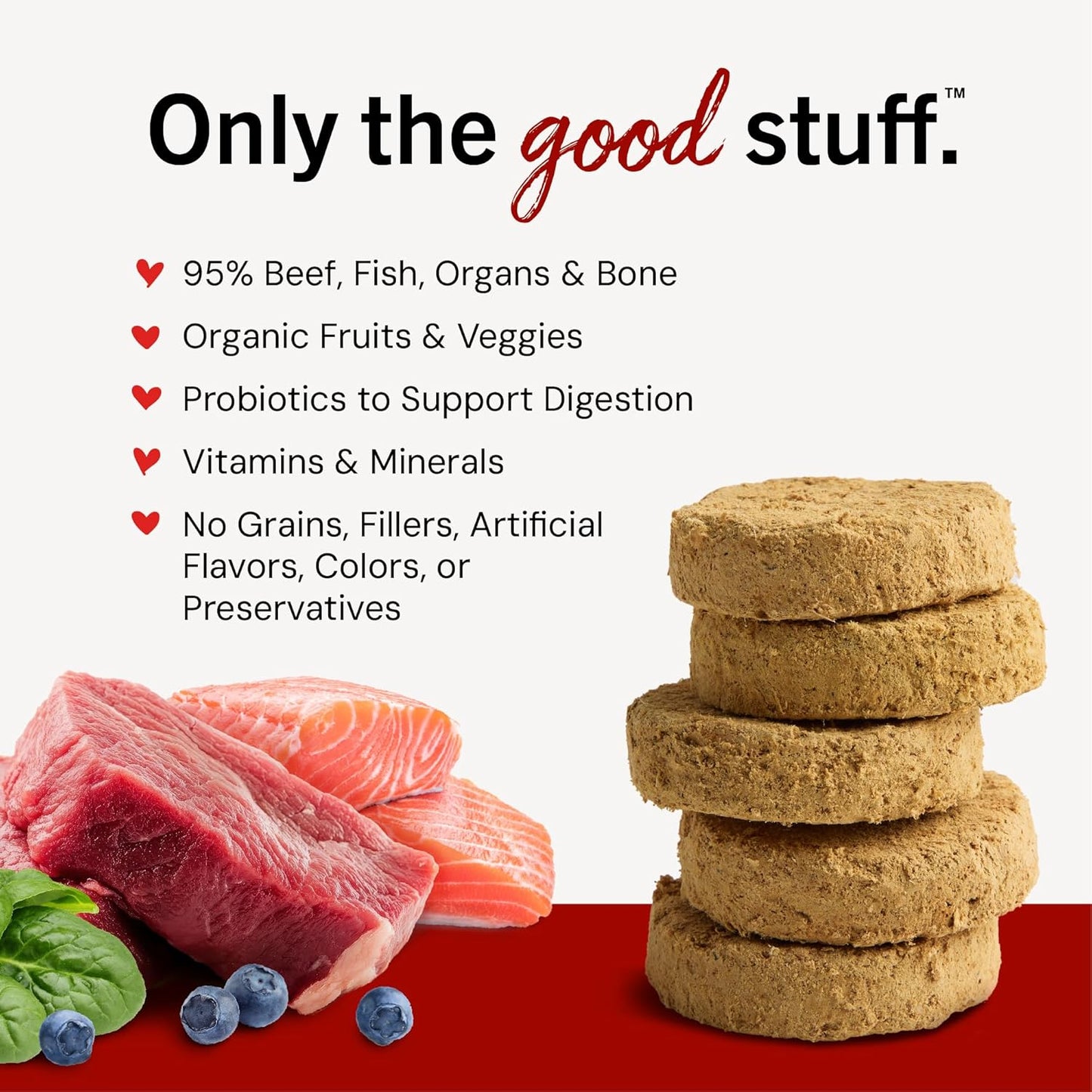 Stella & Chewy's Freeze-Dried Raw Dinner Patties Surf 'N Turf Salmon & Beef Recipe Dog Food