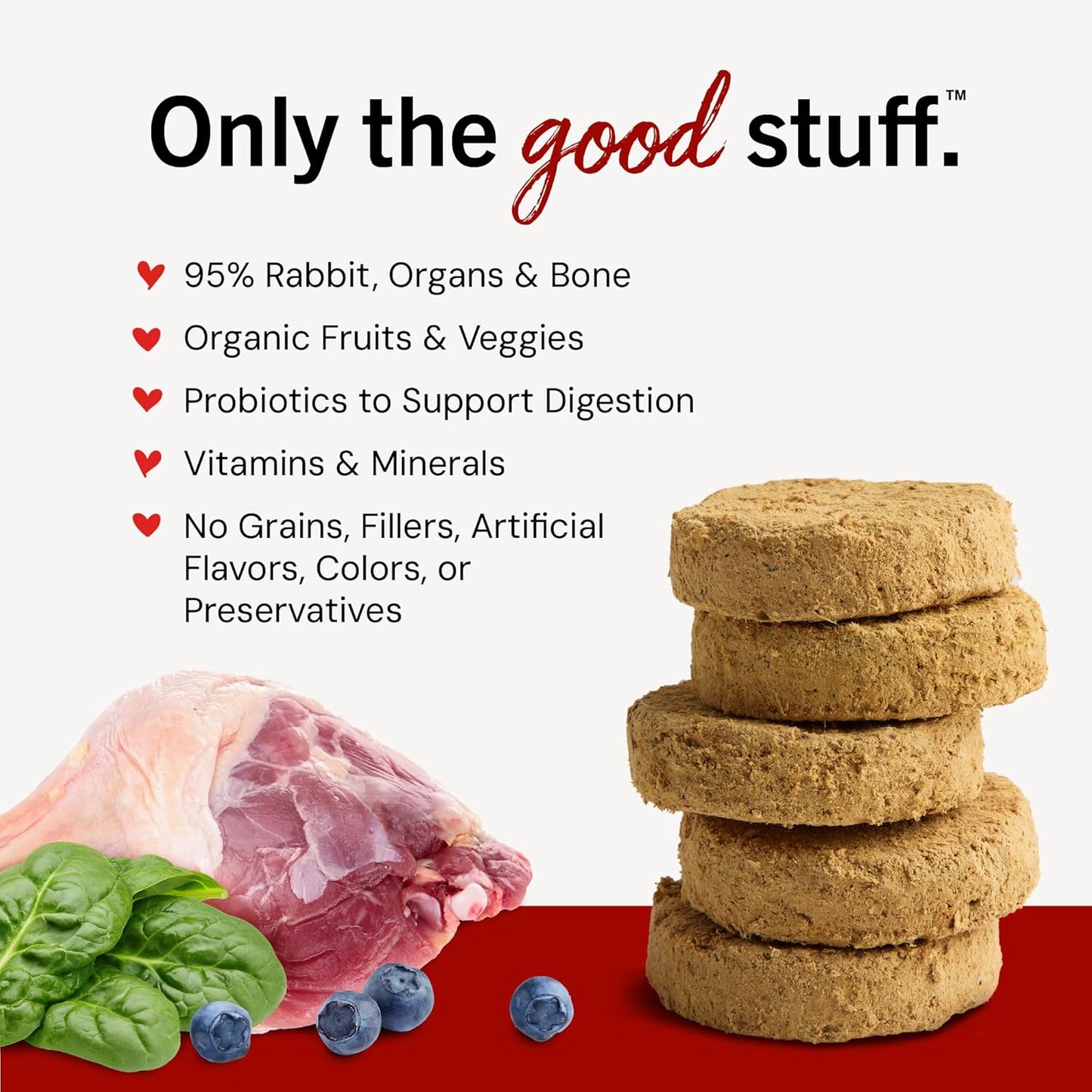 Stella & Chewy's Freeze-Dried Raw Absolutely Rabbit Dinner Patties Dog Food