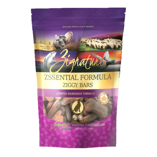Zignature Ziggy Bars Zssentials Dog Treats 12oz
