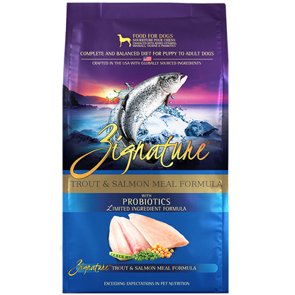 Zignature Wild Trout & Salmon Formula Dry Dog Food 25lb