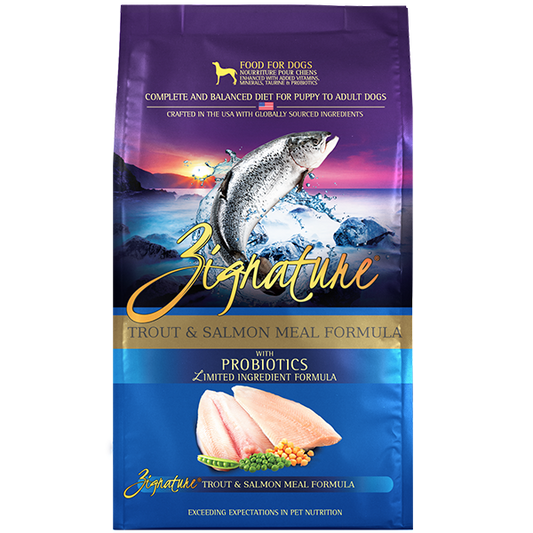 Zignature Wild Trout & Salmon Formula Dry Dog Food 25lb