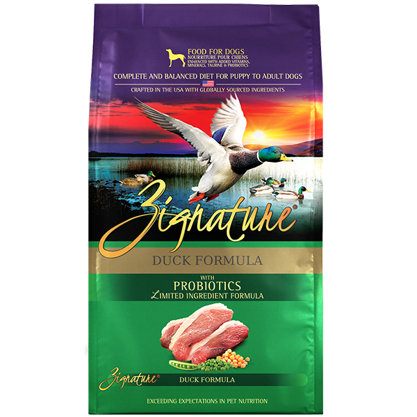 Zignature Duck Formula Dry Dog Food 25lb