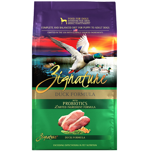 Zignature Duck Formula Dry Dog Food 25lb