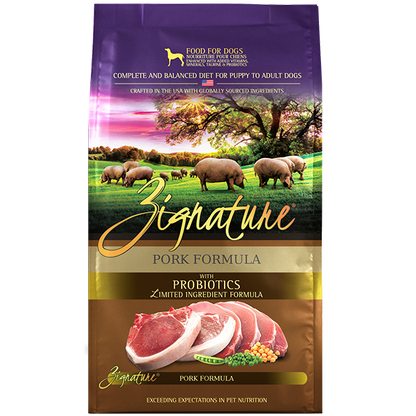 Zignature Pork Formula Dry Dog Food