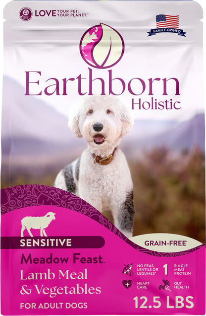 Earthborn Holistic Meadow Feast Lamb Meal & Vegetables Grain-Free Dry Dog Food