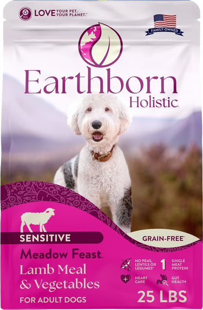 Earthborn Holistic Meadow Feast Lamb Meal & Vegetables Grain-Free Dry Dog Food