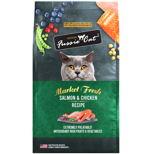 Fussie Cat Market Fresh Salmon & Chicken Formula Dry Cat Food