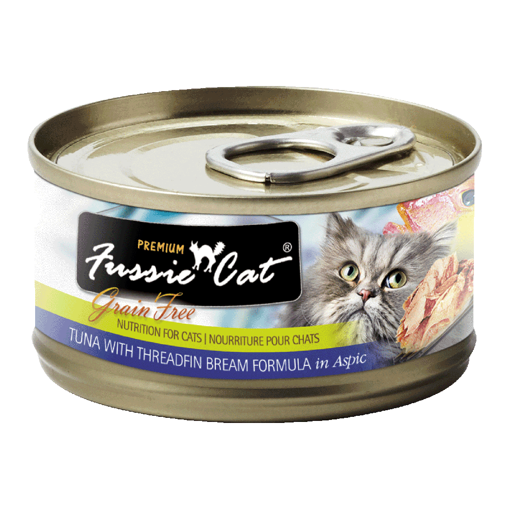 Fussie Cat Black Label Tuna with Threadfin Bream in Aspic 2.82oz