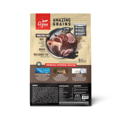 Orijen AMAZING GRAINS Regional Red Dry Dog Food Beef, Boar, Lamb, Pork & Fish