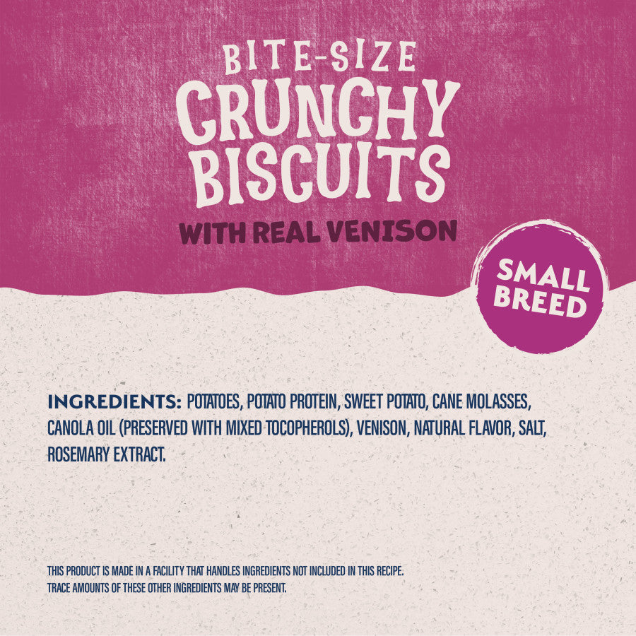 Natural Balance Pet Foods Rewards Bite-Size Crunchy Biscuits Small Breed Dog Treats 8 Ounces