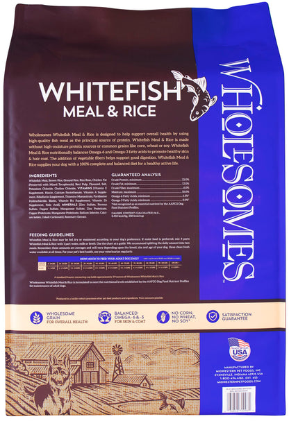 Wholesomes Dry Dog Food Fish Meal & Rice