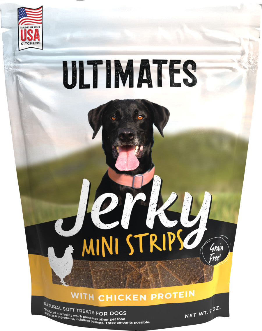 Ultimates Jerky Mini Strips Dog Treats Chicken