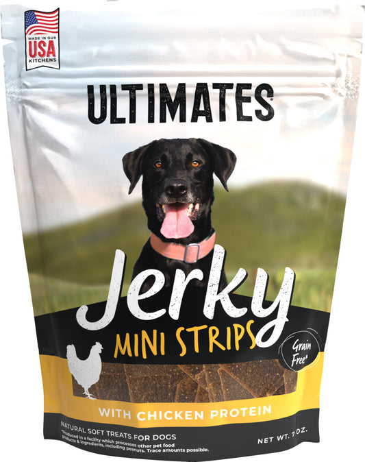 Ultimates Jerky Mini Strips Dog Treats Chicken