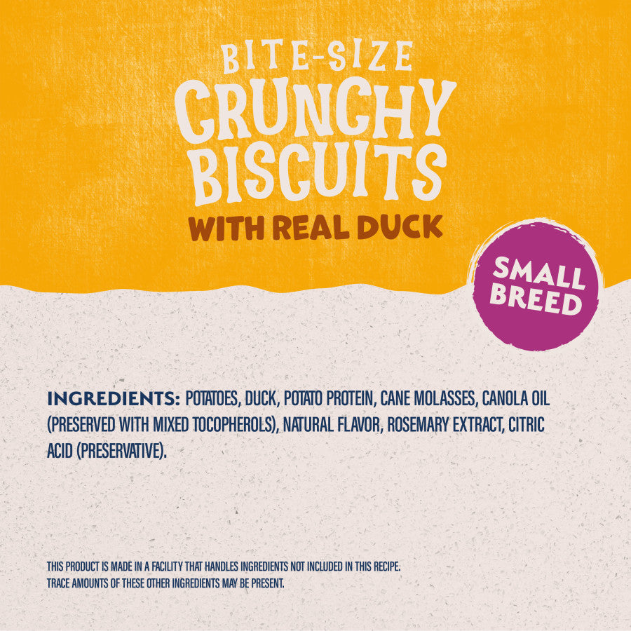 Natural Balance Pet Foods Rewards Bite-Size Crunchy Biscuits Small Breed Dog Treats 8 Ounces