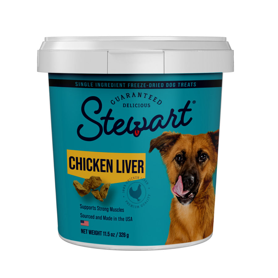 Stewart Single Ingredient Freeze Dried Dog Treats Chicken Liver