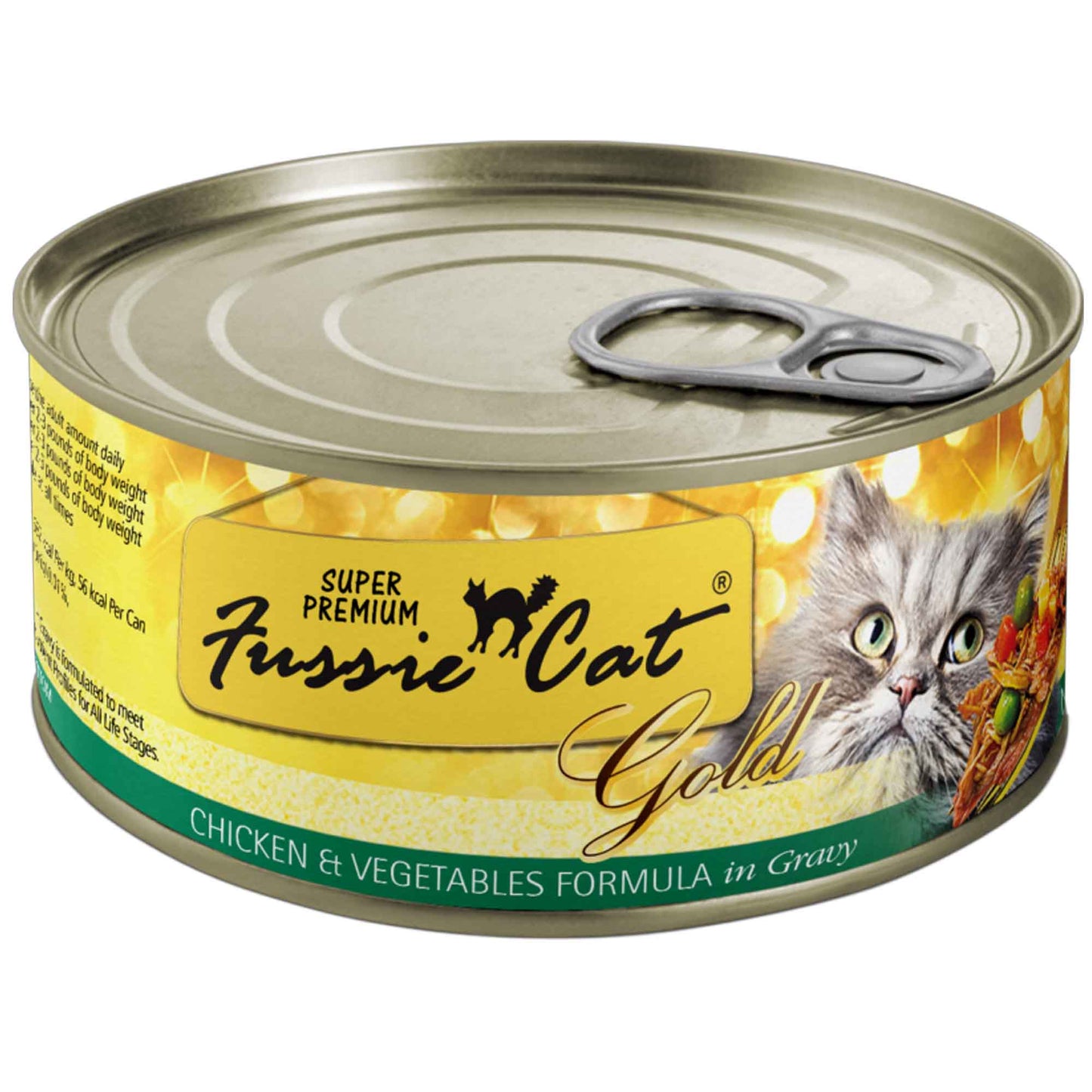 Fussie Cat Chicken & Vegetable Can Cat Food 2.82oz