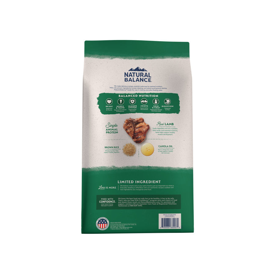 Natural Balance Pet Foods Limited Ingredient Dry Dog Food