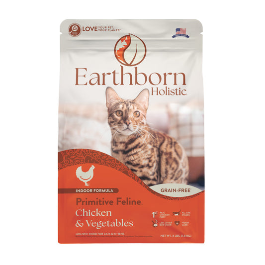 Earthborn Holistic Grain-Free Primitive Feline Dry Indoor Formula Cat Food
