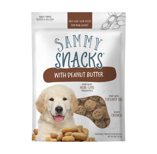 Health Extension Ancestry Sammy Snacks w/ Peanut Butter Dog Treats Peanut Butter
