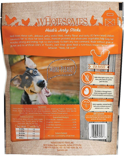 Wholesomes Heidi's Jerky Sticks Grain-Free Dog Treats 25 oz