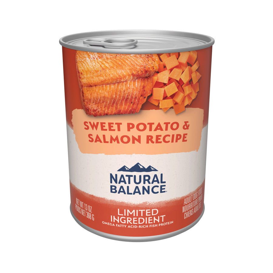 Natural Balance Limited Ingredient Salmon & Sweet Potato Canned Dog Food 13oz, 6-Pack