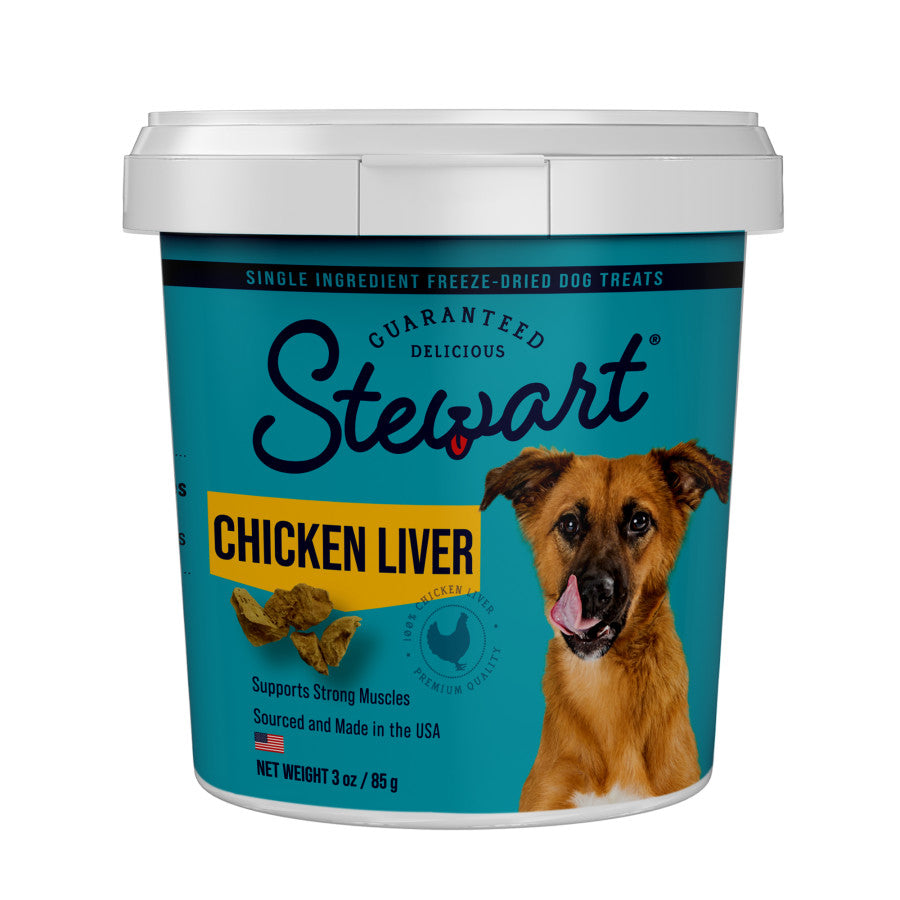 Stewart Single Ingredient Freeze Dried Dog Treats Chicken Liver
