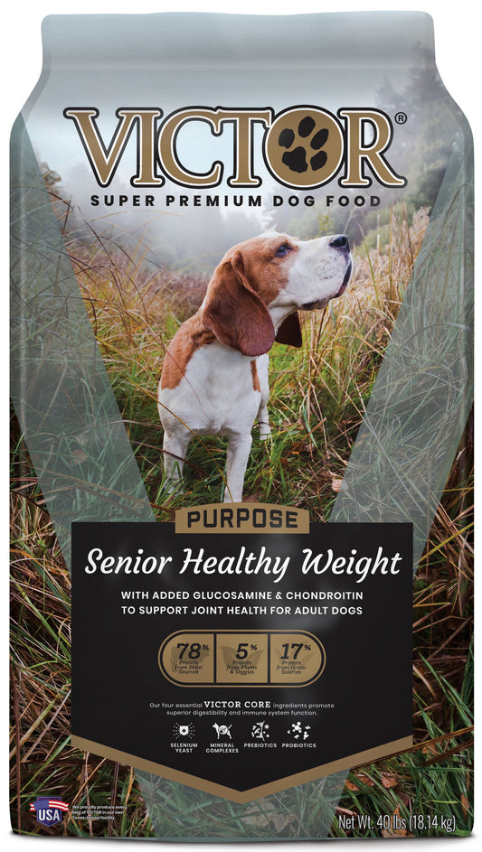 Victor Super Premium Dog Food Purpose Senior Healthy Weight Dry Dog Food 40 lb