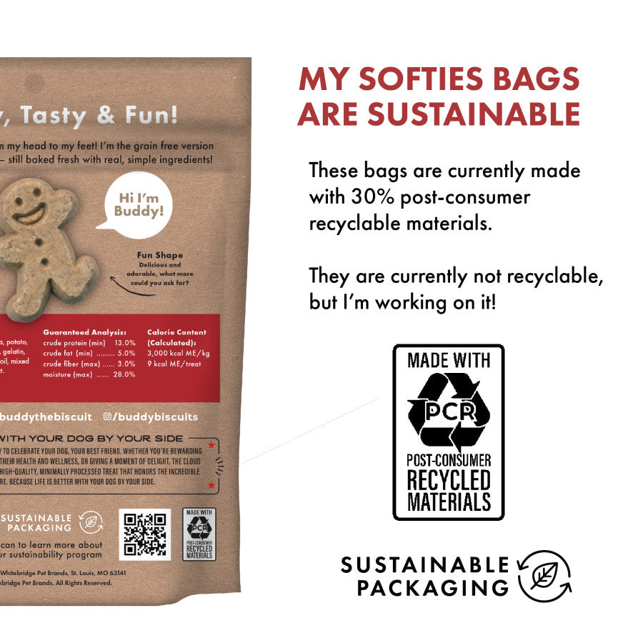 Buddy Biscuits Softies Soft & Chewy Grain Free Dog Treat