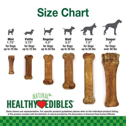 Nylabone Healthy Edibles All-Natural Long Lasting Chew Treats Bacon