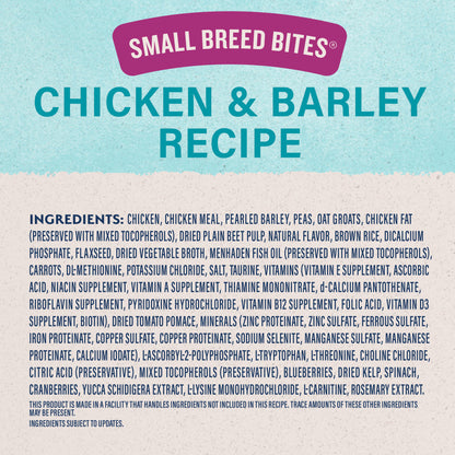 Natural Balance Pet Foods Original Ultra Broth Coated Small Breed Bites Dry Dog Food