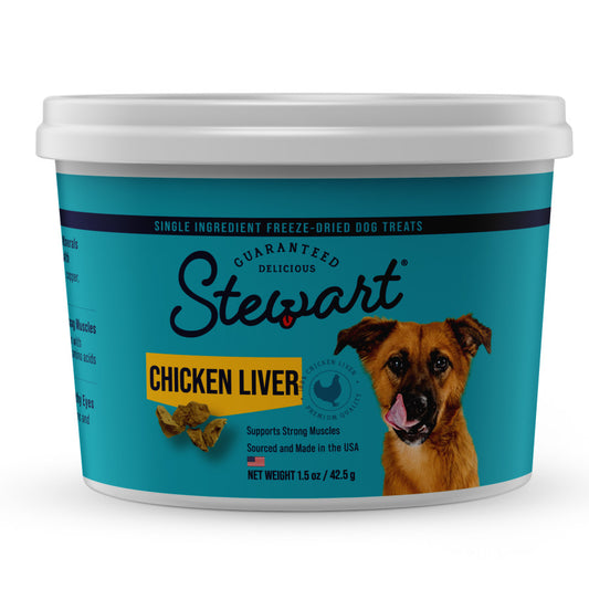 Stewart Single Ingredient Freeze Dried Dog Treats Chicken Liver